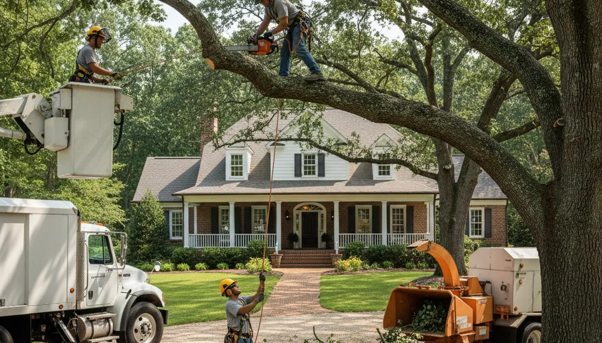 Atlanta, GA tree service crew removing a tree for safe, professional arbor care